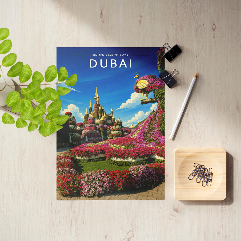 Dubai #5 Travel Poster as an unframed A4 print