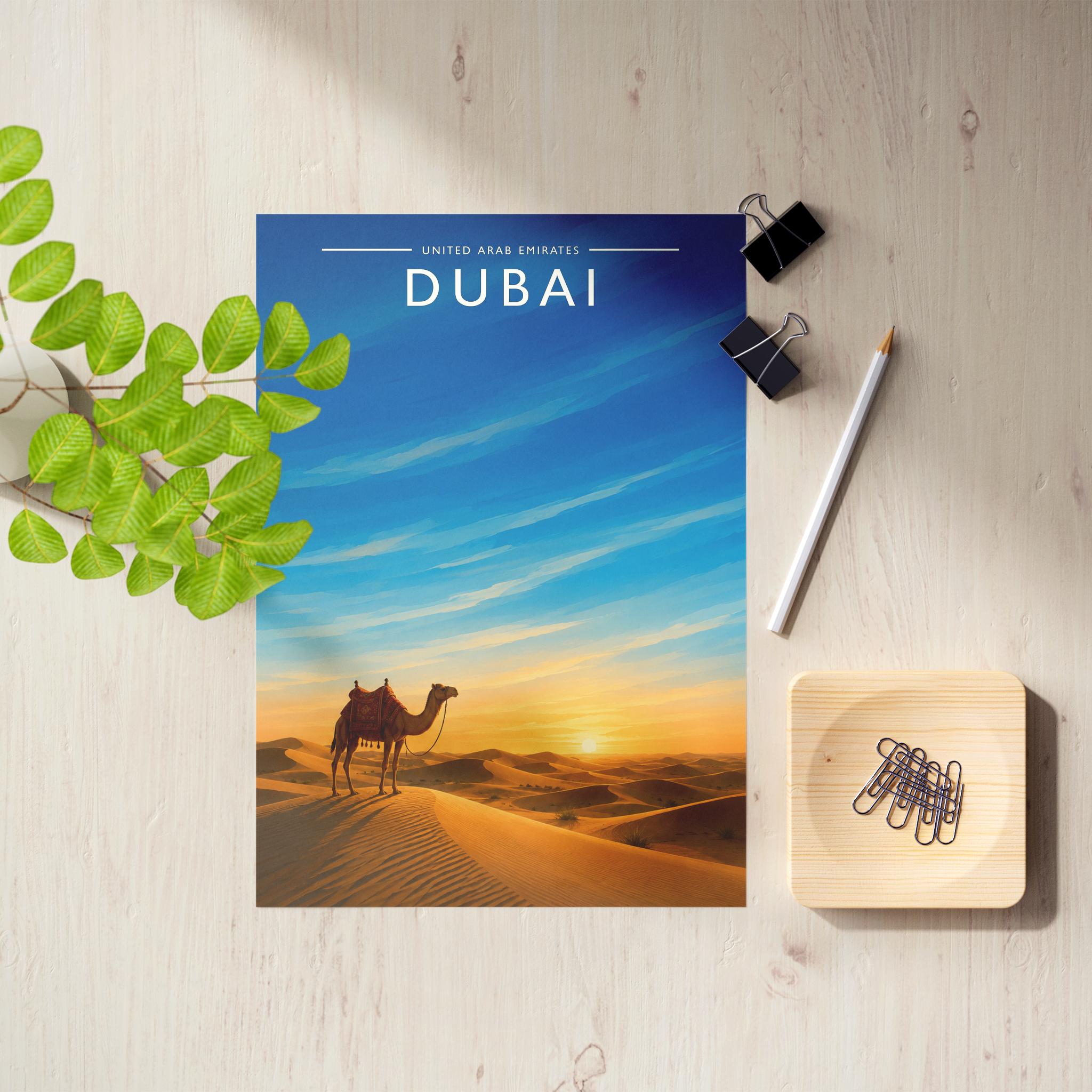 Dubai #6 Travel Poster as an unframed A4 print