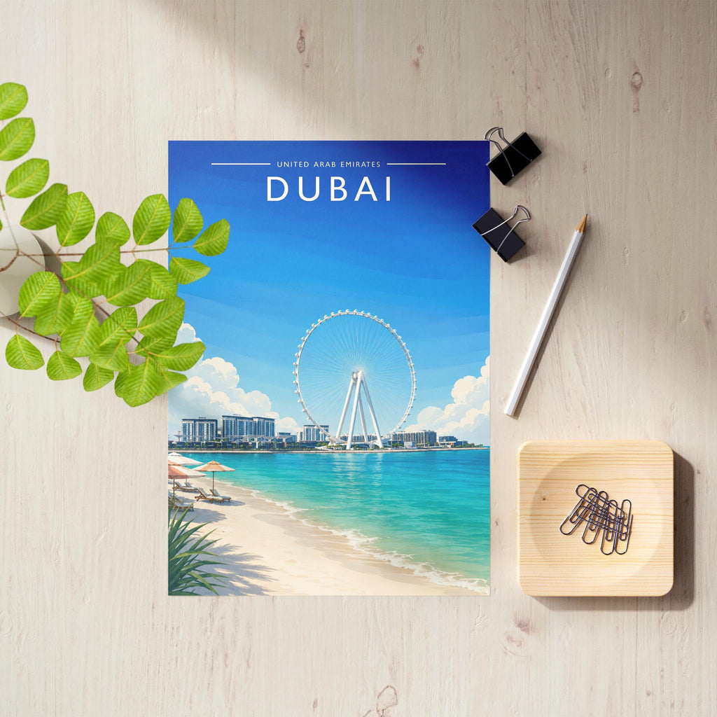 Dubai #8 Travel Poster as an unframed A4 print