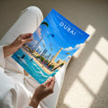 Dubai #9 Travel Poster - A4 print held in hand