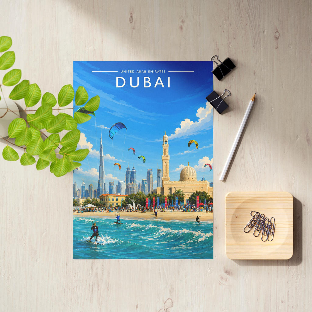 Dubai #9 Travel Poster as an unframed A4 print