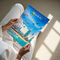Dubai #11 Travel Poster - A4 print held in hand