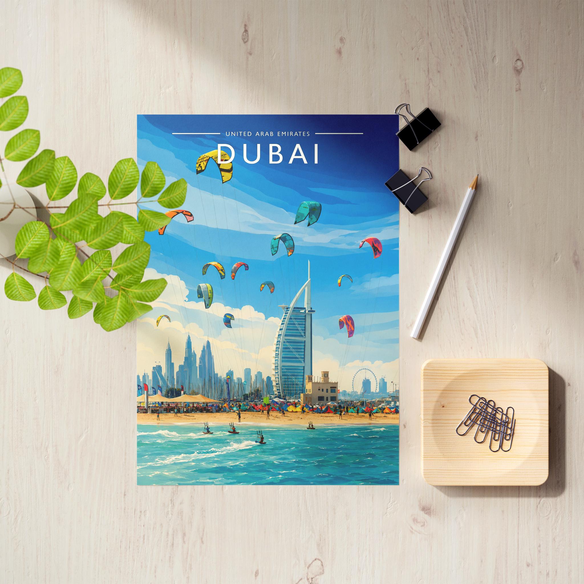 Dubai #11 Travel Poster as an unframed A4 print